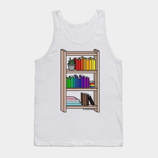 Progress Pride Rainbow Bookcase Tank Top